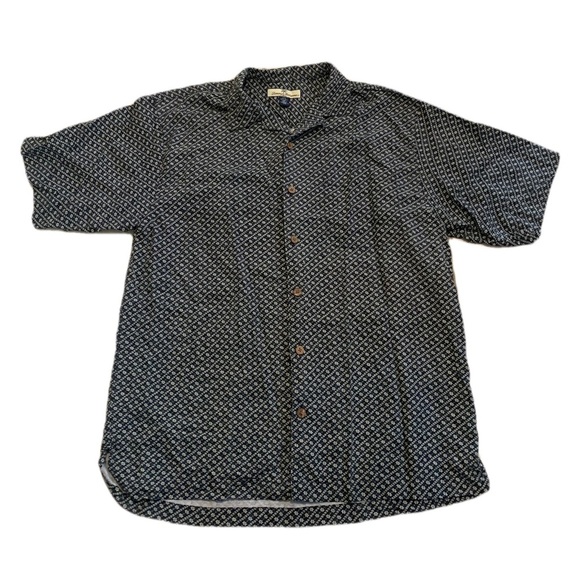 Tommy Bahama Men's 100% Silk Short Sleeve Button-Up Shirt Size M - Picture 1 of 7